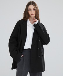 LUENNA（ルエナ）の「【LUENNA】Oversized Double Breasted Jacket / オーバーサイズ ダブルブレステッド ジャケット（セットアップ対応）（テーラードジャケット）」