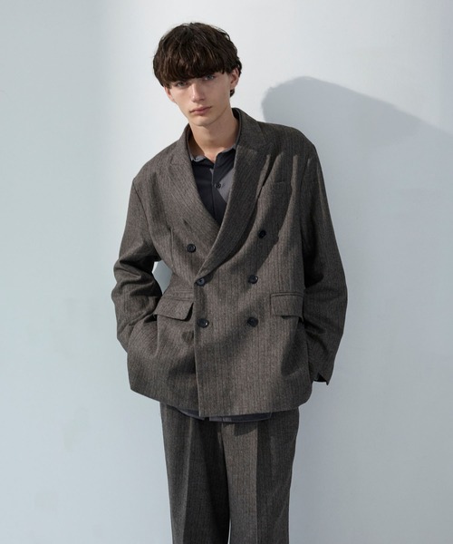LUENNA】Oversized Double Breasted Jacket / オーバーサイズ ダブル
