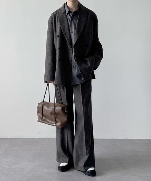 LUENNA】Oversized Double Breasted Jacket / オーバーサイズ ダブル