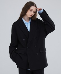 LUENNA（ルエナ）の「【LUENNA】Oversized Double Breasted Jacket / オーバーサイズ ダブルブレステッド ジャケット（セットアップ対応）（テーラードジャケット）」