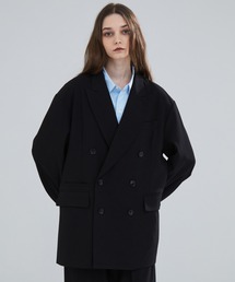 LUENNA（ルエナ）の「【LUENNA】Oversized Double Breasted Jacket / オーバーサイズ ダブルブレステッド ジャケット（セットアップ対応）（テーラードジャケット）」
