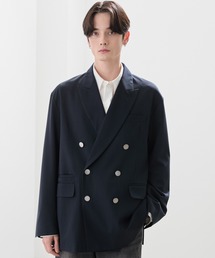 LUENNA（ルエナ）の「【LUENNA】Oversized Double Breasted Jacket / オーバーサイズ ダブルブレステッド ジャケット（セットアップ対応）（テーラードジャケット）」