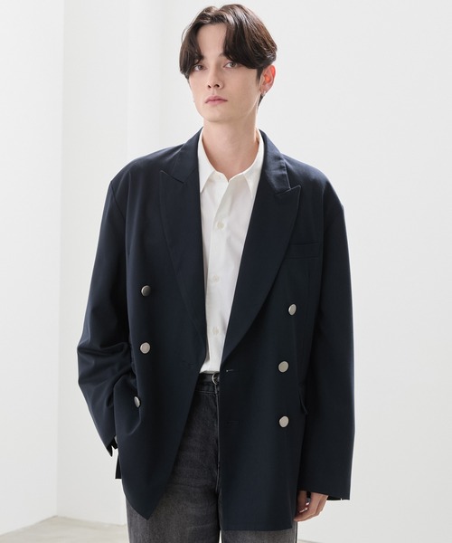LUENNA】Oversized Double Breasted Jacket / オーバーサイズ ダブル
