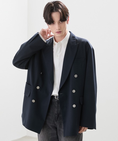LUENNA】Oversized Double Breasted Jacket / オーバーサイズ ダブル