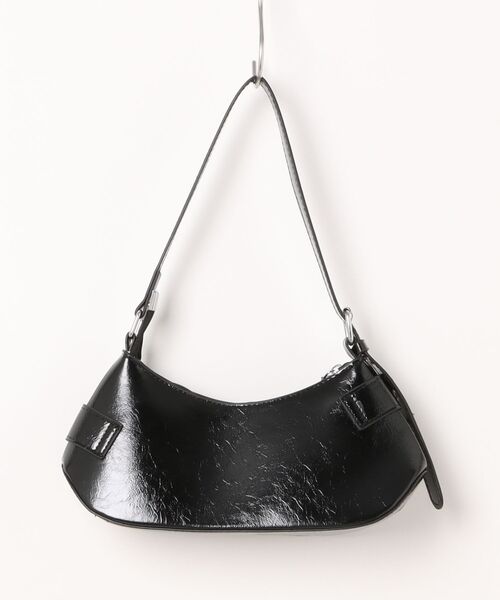 STYLEBLOCK(スタイルブロック)の「レザー調ダブルベルトデザインショルダーバッグ(ショルダーバッグ・レディース・ブラック/ピンク/ホワイト/シルバー・FREE)」の10枚目の写真