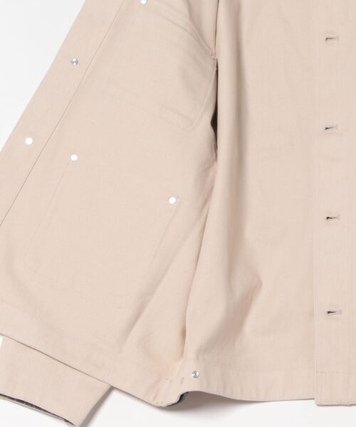 nemne store(ネンネストア)の「【keel】衿ソデ異素材カバーオール(カバーオール・レディース・アイボリー/ピンク系・MEDIUM/SMALL)」の4枚目の写真