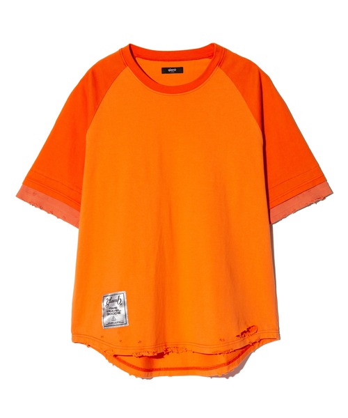 Damaged Raglan T-Shirt / ダメージラグランTシャツ（Tシャツ