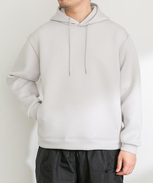 URBAN RESEARCH Sonny Label(アーバンリサーチサニーレーベル)の「ダンボールニットプルオーバーパーカー(パーカー・メンズ・チャコールグレー/ネイビー/グレー系その他・MEDIUM/LARGE/X-LARGE)」の8枚目の写真