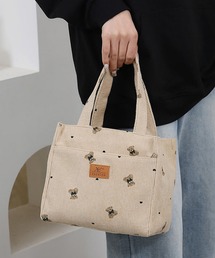 Mignonjour（ミニョンジュール）の「FReePLACe/くま ランチ トートバッグ X12408（トートバッグ）」