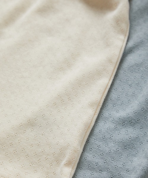 riziere(リジェール)の「透かし柄パフスリーブプルオーバー(Tシャツ/カットソー・キッズ・クリーム/ブルー系・120/110/100/90/150/140/130)」の15枚目の写真