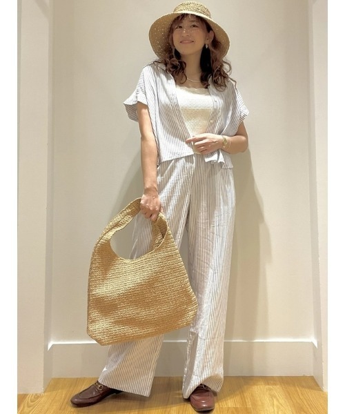 ブラウス シャツ リネン混 クロップド フロントタイ シャツ レディース GAP ブラウス シャツ リネン混 クロップドシャツ レディース