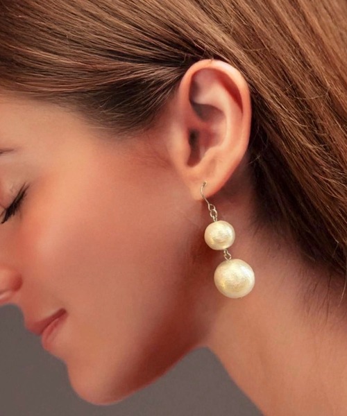 kapi_Kapiさま専用★CA4LAベレー＋マチルダローズ花びらピアス kapi_Kapiさま専用☆CA4LAベレー＋マチルダローズ花びらピアス