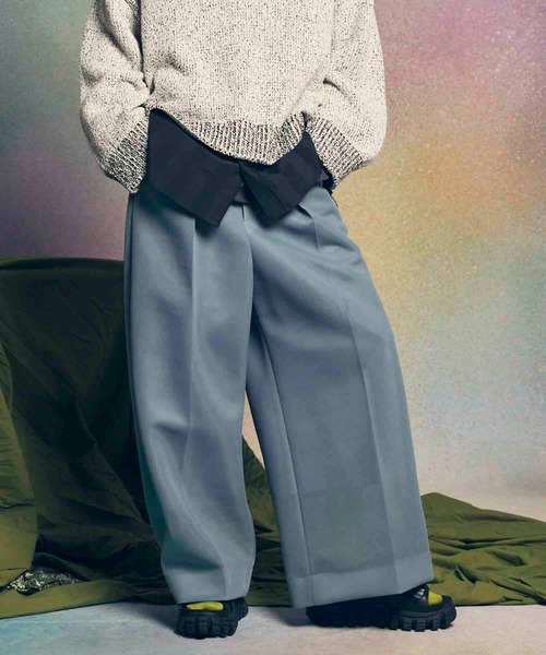 MAISON SPECIAL(メゾンスペシャル)の「《UNISEX》【LIMITED EDITION】Prime-Wide One-Tuck Baggy Pants/プライムワイドワンタックバギーパンツ【MAISON SPECIAL/メゾンスペシャル】(スラックス・メンズ・ラベンダー/その他1/その他2/その他3/ライトグレー/アイボリー/ブラック/ダークブラック/グレー/チャコールグレー/その他4・0/1)」の6枚目の写真