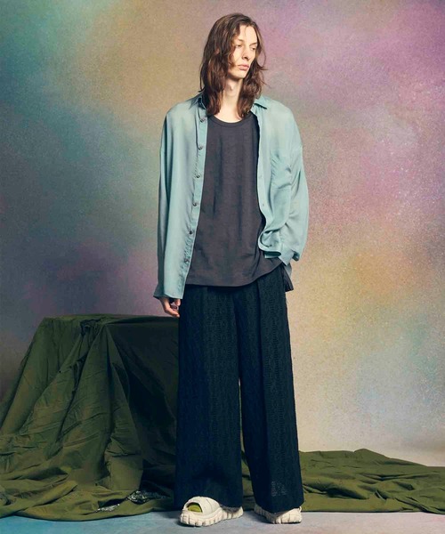 MAISON SPECIAL(メゾンスペシャル)の「《UNISEX》【LIMITED EDITION】Prime-Wide One-Tuck Baggy Pants/プライムワイドワンタックバギーパンツ【MAISON SPECIAL/メゾンスペシャル】(スラックス・メンズ・ラベンダー/その他1/その他2/その他3/ライトグレー/アイボリー/ブラック/ダークブラック/グレー/チャコールグレー/その他4・0/1)」の14枚目の写真
