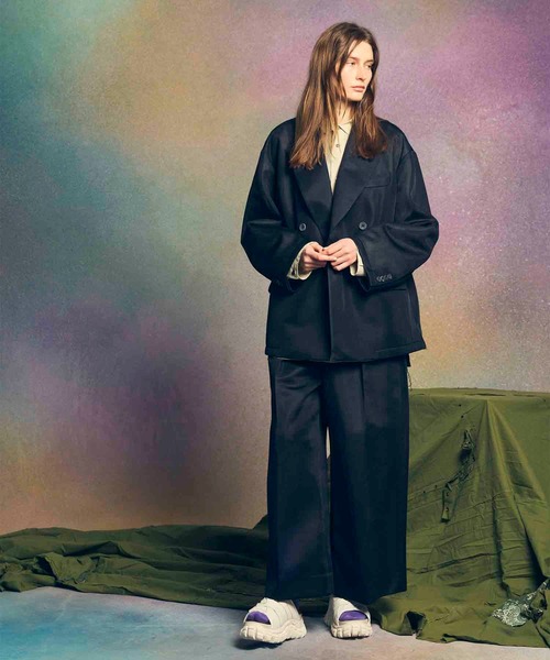 MAISON SPECIAL(メゾンスペシャル)の「《UNISEX》【LIMITED EDITION】Prime-Wide One-Tuck Baggy Pants/プライムワイドワンタックバギーパンツ【MAISON SPECIAL/メゾンスペシャル】(スラックス・メンズ・ラベンダー/その他1/その他2/その他3/ライトグレー/アイボリー/ブラック/ダークブラック/グレー/チャコールグレー/その他4・0/1)」の13枚目の写真