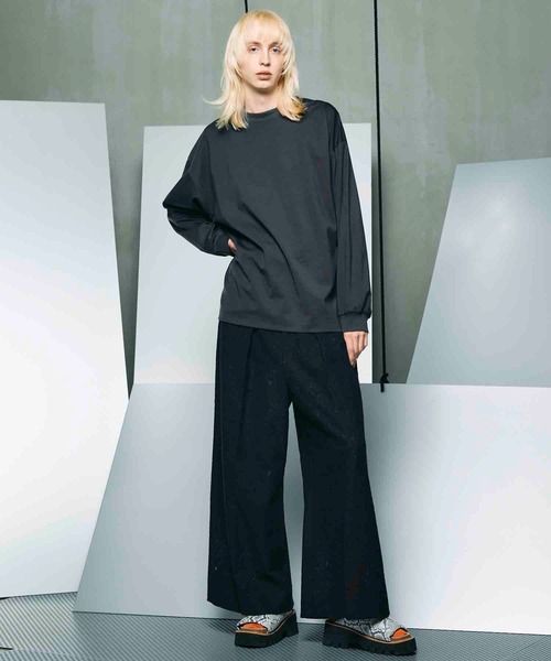 MAISON SPECIAL(メゾンスペシャル)の「《UNISEX》【LIMITED EDITION】Prime-Wide One-Tuck Baggy Pants/プライムワイドワンタックバギーパンツ【MAISON SPECIAL/メゾンスペシャル】(スラックス・メンズ・ラベンダー/その他1/その他2/その他3/ライトグレー/アイボリー/ブラック/ダークブラック/グレー/チャコールグレー/その他4・0/1)」の16枚目の写真