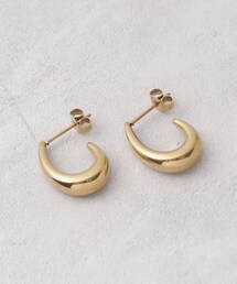 【ステンレス】メタルオーバルピアス