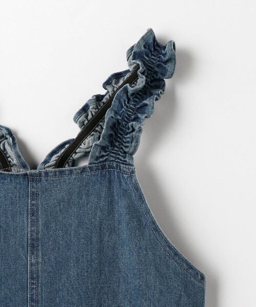 green label relaxing（グリーンレーベルリラクシング）の「【別注】＜Pluckys＞サロペット（デニム） / キッズ  100cm-130cm（サロペット/オーバーオール・キッズ・コバルトブルー・110cm/120cm/100cm/130cm）」の7枚目の写真