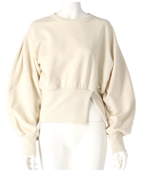 Settimissimo（セッティミッシモ）の「裏毛 バックオープン デザイン プルオーバー（スウェット・レディース・ブラック/アイボリー・FREE）」の16枚目の写真