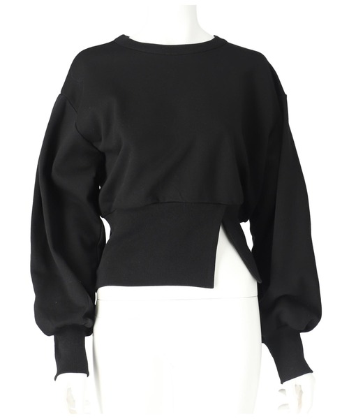 Settimissimo（セッティミッシモ）の「裏毛 バックオープン デザイン プルオーバー（スウェット・レディース・ブラック/アイボリー・FREE）」の17枚目の写真