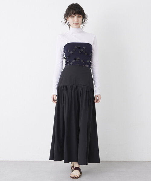 THE PAUSE（ザ ポーズ）の「【THE PAUSE】ギャザーキリカエスカート（スカート・レディース・ブラック/モカ・36/38）」の21枚目の写真