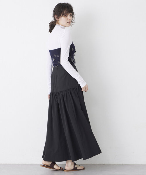 THE PAUSE（ザ ポーズ）の「【THE PAUSE】ギャザーキリカエスカート（スカート・レディース・ブラック/モカ・36/38）」の18枚目の写真