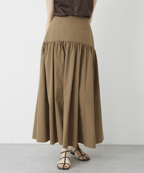 THE PAUSE（ザ ポーズ）の「【THE PAUSE】ギャザーキリカエスカート（スカート・レディース・ブラック/モカ・36/38）」の8枚目の写真