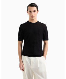 EMPORIO ARMANI | 【エンポリオ アルマーニ】ASV セーター リヨセル混紡 テクスチャードニット(ニット/セーター)