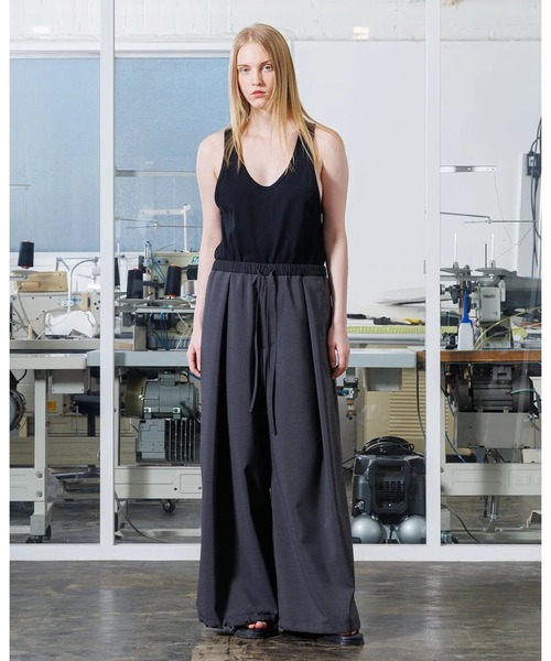 VOAAOV(ヴォアーブ)の「【VOAAOV】 MELANGE LINEN LIKE PANTS(その他パンツ・メンズ・グレー/チャコールグレー・1/2/0)」の2枚目の写真