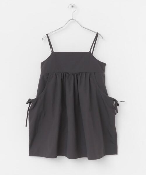 ITEMS URBANRESEARCH（アイテムズ アーバンリサーチ）の「ポケットギャザーキャミ（キャミソール・レディース・チャコールグレー/ベージュ・FREE）」の15枚目の写真