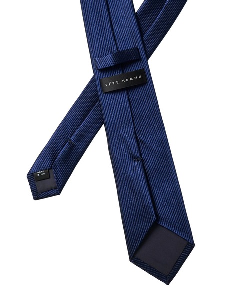 TETE HOMME（テットオム）の「バーティカルシルクネクタイ（ネクタイ・メンズ・ブルー系1/ブルー系2/パープル/ブルー系3/ブラック/グレー/ブラウン/ベージュ/ネイビー/シルバーグレー・FREE）」の18枚目の写真