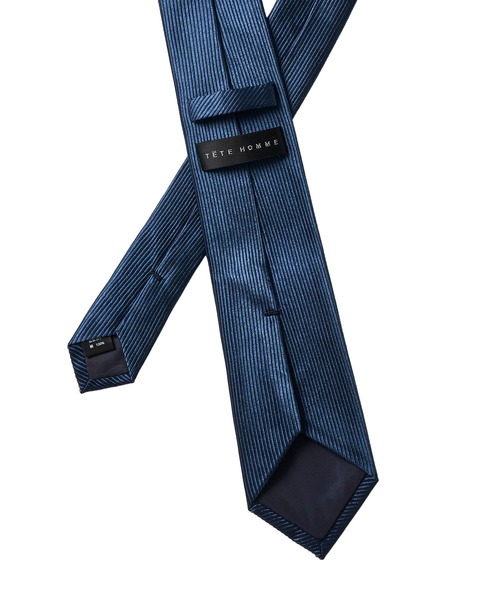 TETE HOMME（テットオム）の「バーティカルシルクネクタイ（ネクタイ・メンズ・ブルー系1/ブルー系2/パープル/ブルー系3/ブラック/グレー/ブラウン/ベージュ/ネイビー/シルバーグレー・FREE）」の22枚目の写真
