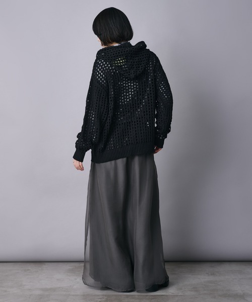 Ellno Loset（エルノロゼット）の「メッシュフーディ（パーカー・メンズ・ブラック/グレー/ブルー系その他・SMALL/MEDIUM/LARGE）」の10枚目の写真