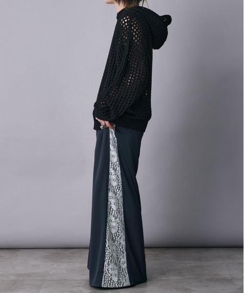 Ellno Loset（エルノロゼット）の「メッシュフーディ（パーカー・メンズ・ブラック/グレー/ブルー系その他・SMALL/MEDIUM/LARGE）」の17枚目の写真