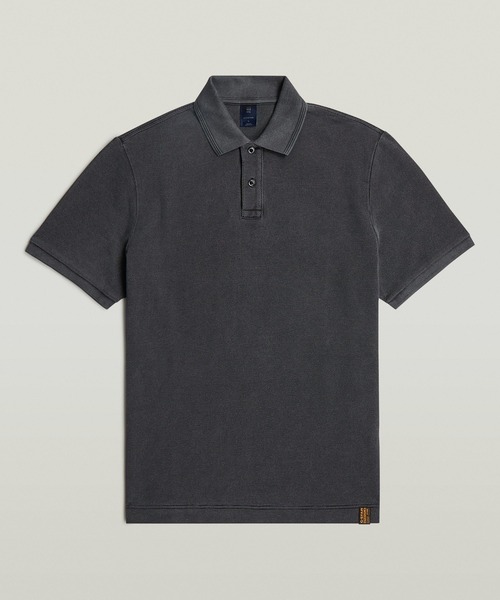 G-STAR(ジースター)の「ESSENTIAL POLO/ピケニットワンポイントポロシャツ(ポロシャツ・メンズ・ダークブラック・X-LARGE/SMALL/MEDIUM/LARGE/X-SMALL)」の1枚目の写真