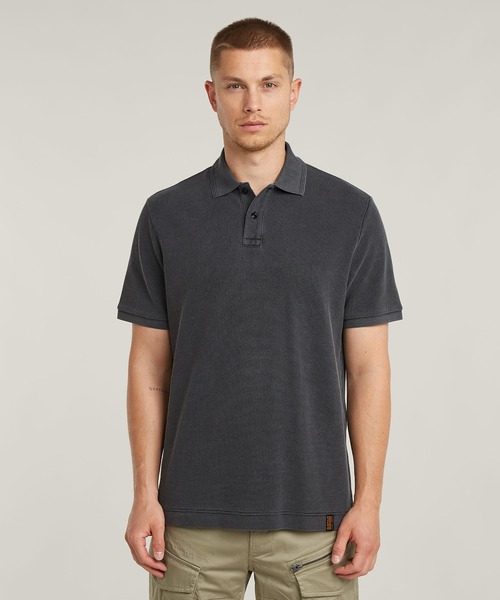 G-STAR(ジースター)の「ESSENTIAL POLO/ピケニットワンポイントポロシャツ(ポロシャツ・メンズ・ダークブラック・X-LARGE/SMALL/MEDIUM/LARGE/X-SMALL)」の3枚目の写真