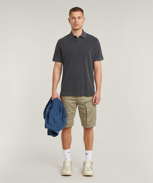 G-STAR(ジースター)の「ESSENTIAL POLO/ピケニットワンポイントポロシャツ(ポロシャツ・メンズ・ダークブラック・X-LARGE/SMALL/MEDIUM/LARGE/X-SMALL)」の5枚目の写真