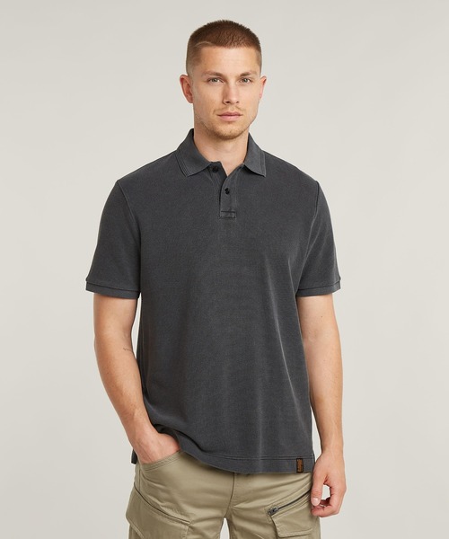 G-STAR(ジースター)の「ESSENTIAL POLO/ピケニットワンポイントポロシャツ(ポロシャツ・メンズ・ダークブラック・X-LARGE/SMALL/MEDIUM/LARGE/X-SMALL)」の2枚目の写真