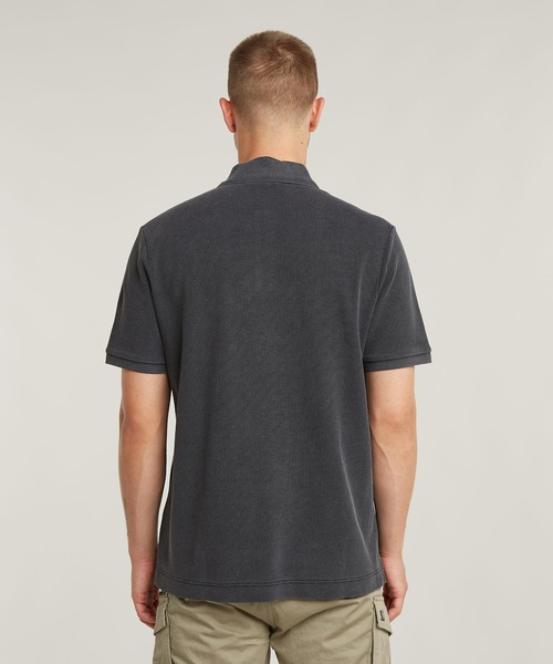 G-STAR(ジースター)の「ESSENTIAL POLO/ピケニットワンポイントポロシャツ(ポロシャツ・メンズ・ダークブラック・X-LARGE/SMALL/MEDIUM/LARGE/X-SMALL)」の4枚目の写真