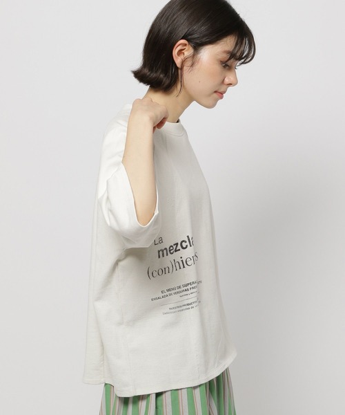 ◆ミニ裏毛刺繍ロゴプルオーバー セール】ミニ裏毛ロゴプルオーバー（Tシャツ/カットソー）｜niko