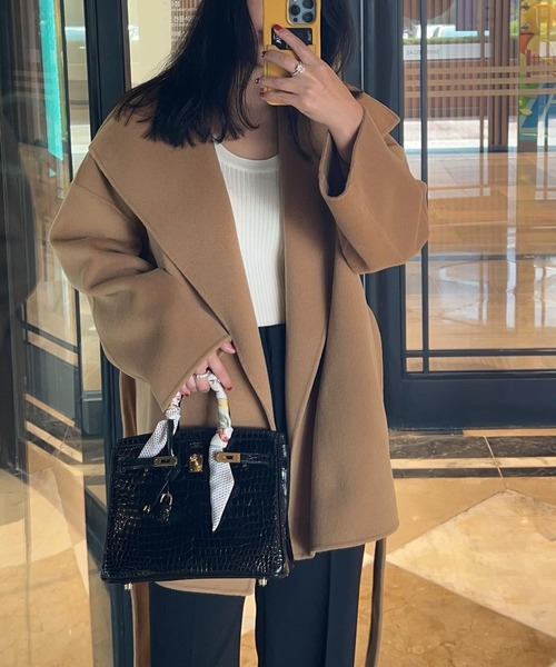 ワイドカラーコート（その他アウター）｜Mela（メラ）のファッション