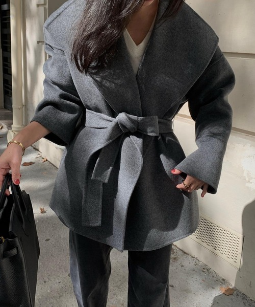 セール】ワイドカラーコート（その他アウター）｜Mela（メラ）の