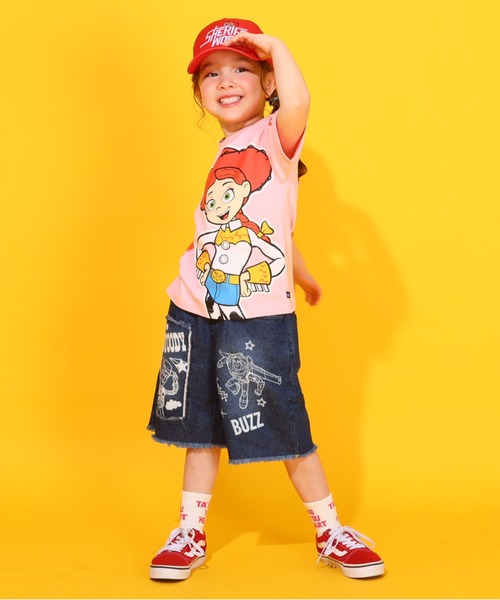 Disney（ディズニー）の「ディズニー トイ・ストーリー クラッシュデニムハーフパンツ 0393K（デニムパンツ・キッズ・ライトインディゴブルー・100cm/110cm/90cm/120cm/130cm/140cm）」の6枚目の写真