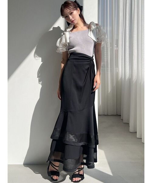 RESEXXY（リゼクシー）の「ボリュームリボンニットトップス（ニット/セーター・レディース・ブラック/ブルー/その他1・FREE）」の16枚目の写真