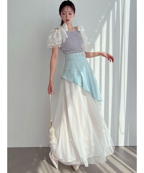 RESEXXY（リゼクシー）の「ボリュームリボンニットトップス（ニット/セーター・レディース・ブラック/ブルー/その他1・FREE）」の18枚目の写真