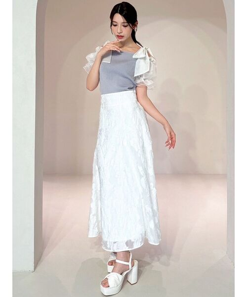 RESEXXY（リゼクシー）の「ボリュームリボンニットトップス（ニット/セーター・レディース・ブラック/ブルー/その他1・FREE）」の22枚目の写真