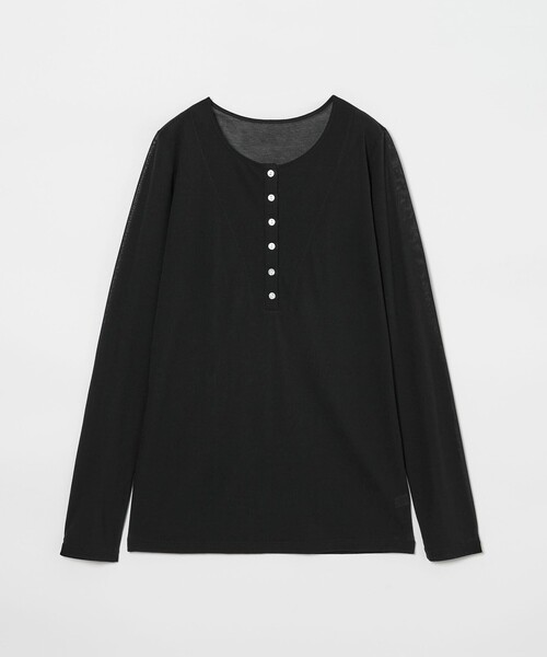 ＜conte＞コットン シアー フーデッドカットソーNAVY 新品未使用 UNITED ARROWS｜<conte>コットン シアー フーデッドカットソー