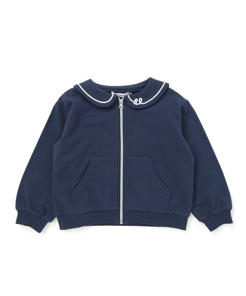 【BOSS】カンガルーポケット付きジップアップパーカー BOSS ジップアップ パーカー | グレー | FARFETCH JP