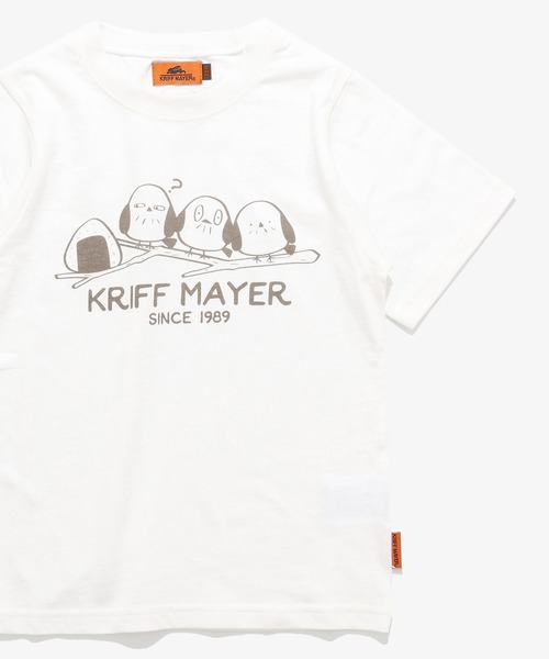 KRIFF MAYER Kid's Collection(クリフメイヤーキッズコレクション)の「【綿100%】天竺プリントT(シマエナガ)(Tシャツ/カットソー・キッズ・ライトグリーン/ネイビー/オフホワイト/サックスブルー・170/160/150/140/130/120)」の2枚目の写真