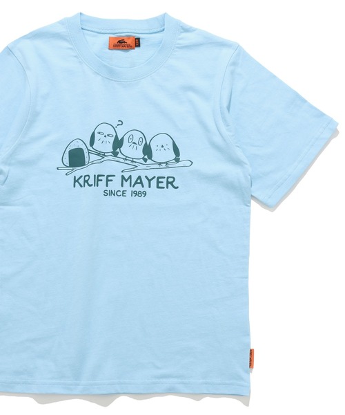 KRIFF MAYER Kid's Collection(クリフメイヤーキッズコレクション)の「【綿100%】天竺プリントT(シマエナガ)(Tシャツ/カットソー・キッズ・ライトグリーン/ネイビー/オフホワイト/サックスブルー・170/160/150/140/130/120)」の4枚目の写真